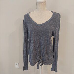 Left of Center Anthropologie Tie Front Top